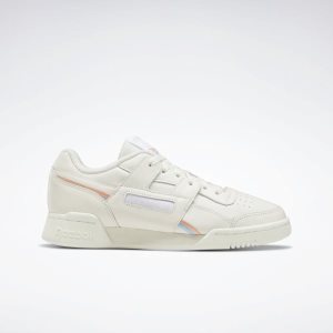 Adidasy Damskie Reebok Workout Lo Plus Pomarańczowe/Niebieskie PL 74DZGLE